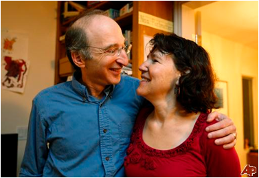 Saul Perlmutter and Laura Nelson (By: Associated Press)
